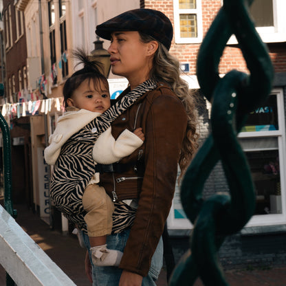 Nosidełko dla dziecka - Zebrowy Brąz